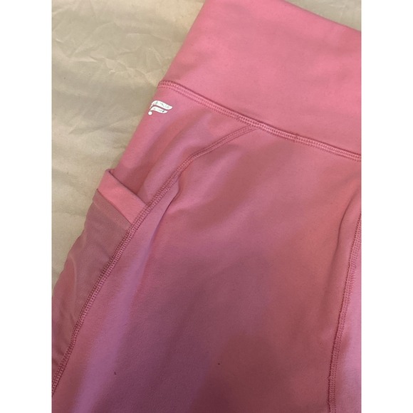 Fabletics Bubblegum Pink PowerHolf Bike Shorts with Pockets, Small - Picture 4 of 7